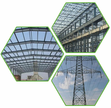 Jinshi steel angles, beams and channels used in many steel constructions oversea